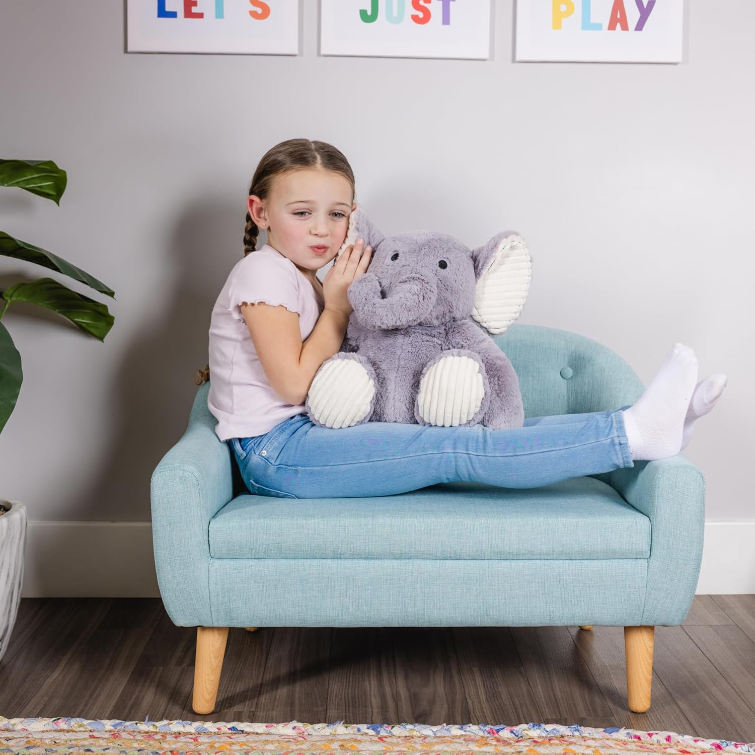 Weighted Calming Stuffies / Weighted Plush Animals for Children - for Anxiety Focus or Sensory Input - Elephant