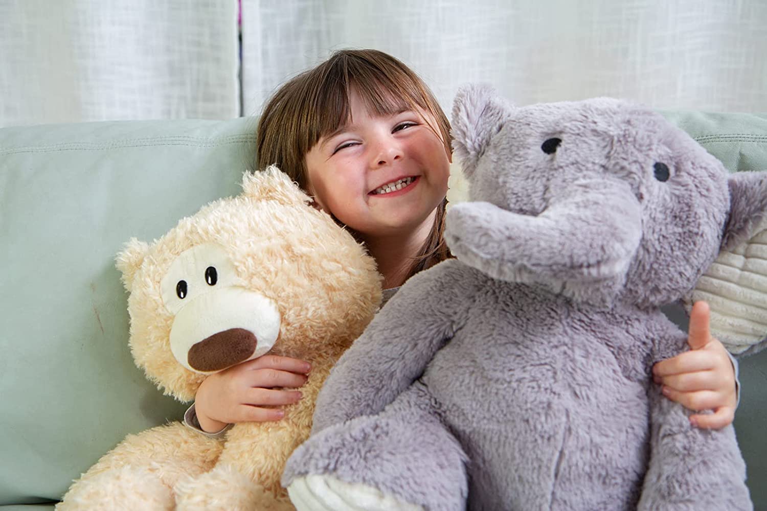 Weighted Calming Stuffies / Weighted Plush Animals for Children - for Anxiety Focus or Sensory Input - Elephant