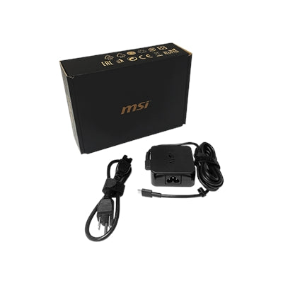 AC Adaptor + Power Cord   65W, Retail, Type C, compatible w/Summit E13 FLIP/Prestige 14 EVO/Modern 14( Intel Iris Xe)