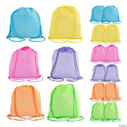 Neon Net Backpacks - 12 Pieces