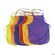 Poly Non-Woven Child Apron - 12 Pieces