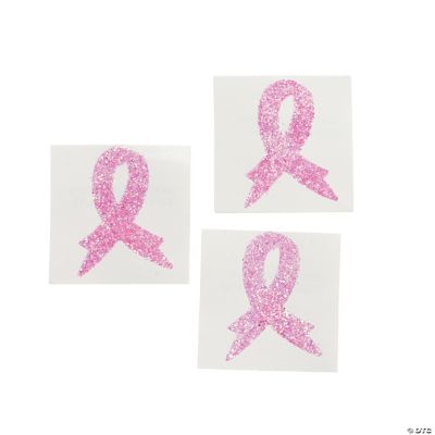 Breast Cancer Body Tattoo Stickers - 12 Pieces