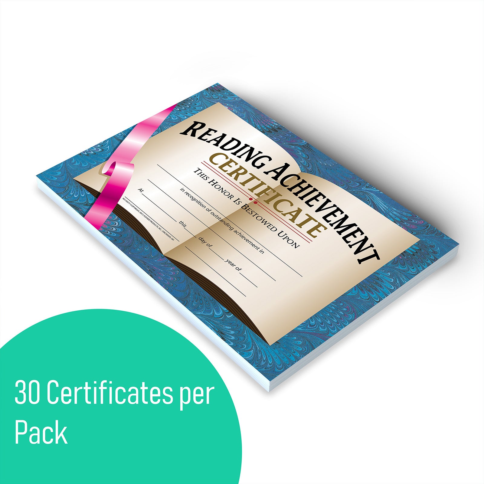 Reading Achievement Certificate, 8.5" x 11", Pack of 30