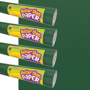Better Than Paper® Bulletin Board Roll, 4' x 12', Pine Green, 4-Pack