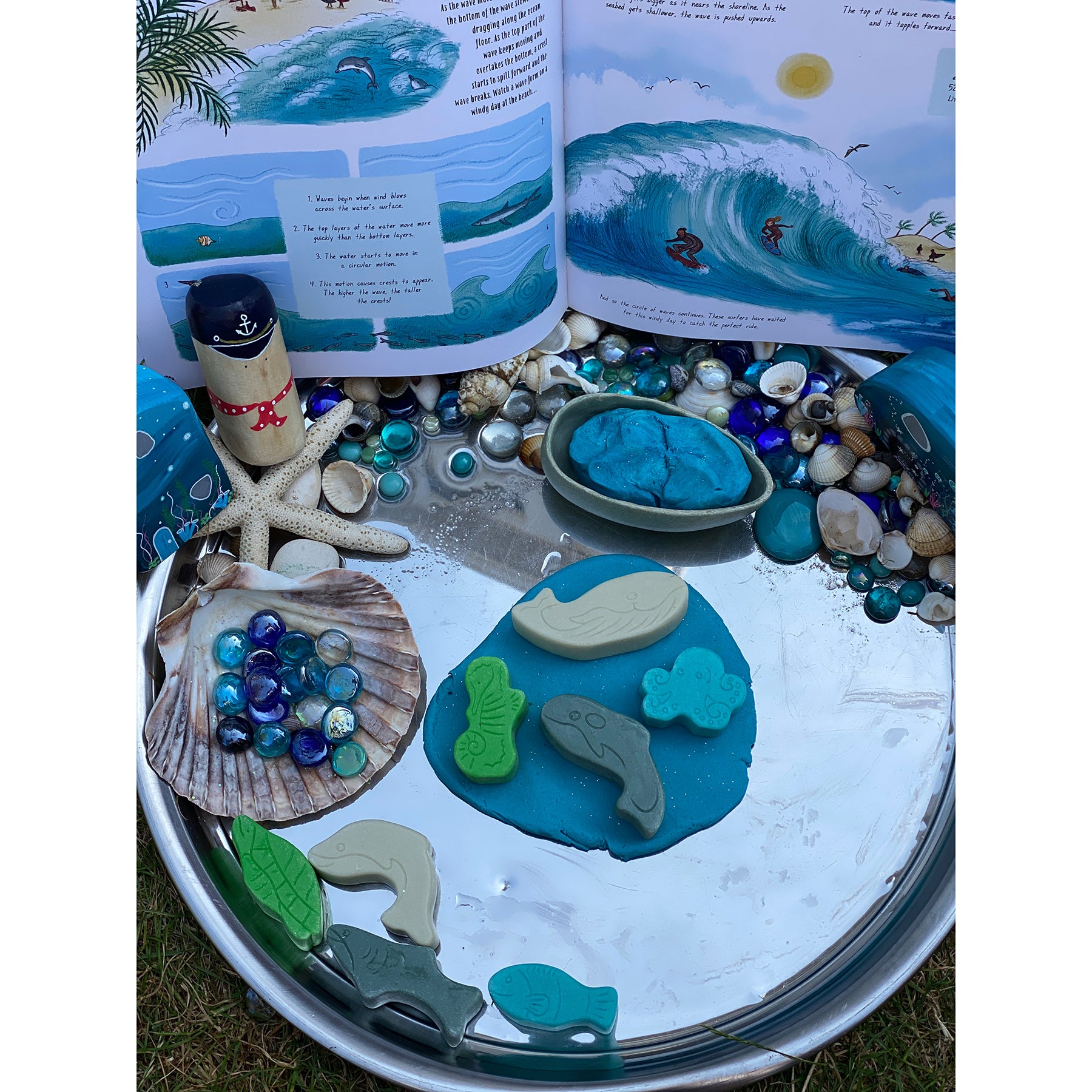 Little Lands – Ocean, Set of 8 Stone Figures