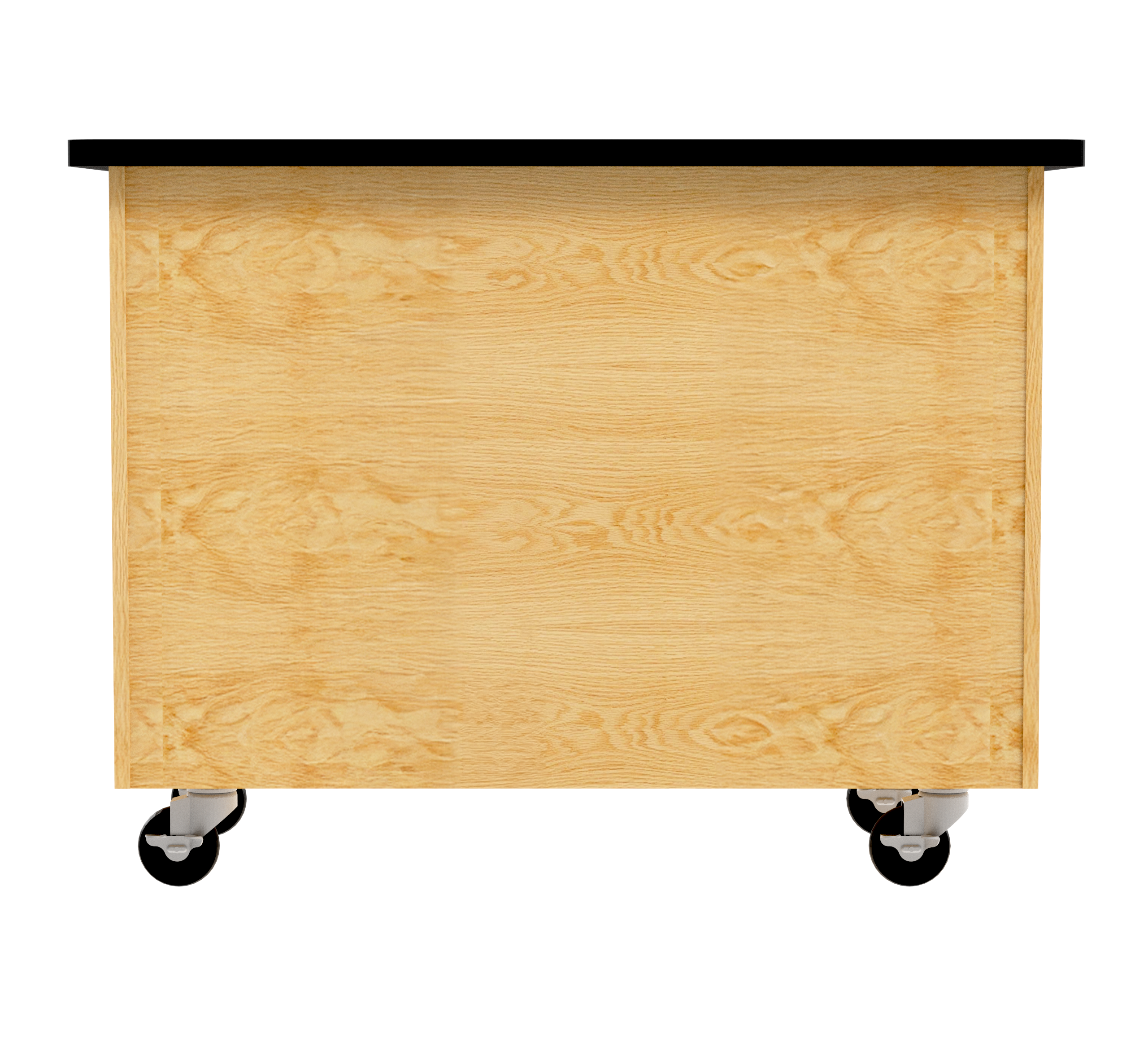 Access Touchdown Sliding Door Cabinet - Red Oak, 48"W x 24"D x 36"H
