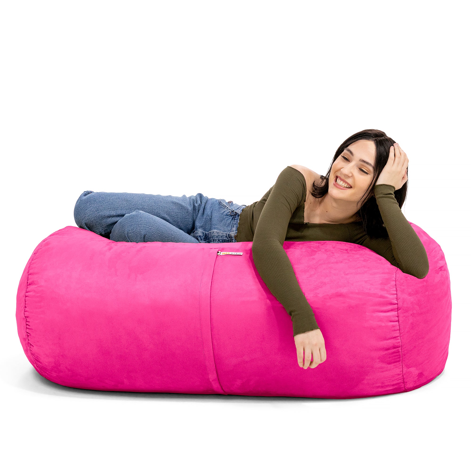 Jaxx Sofa Saxx 4-foot Bean Bag Lounger, Fuchsia