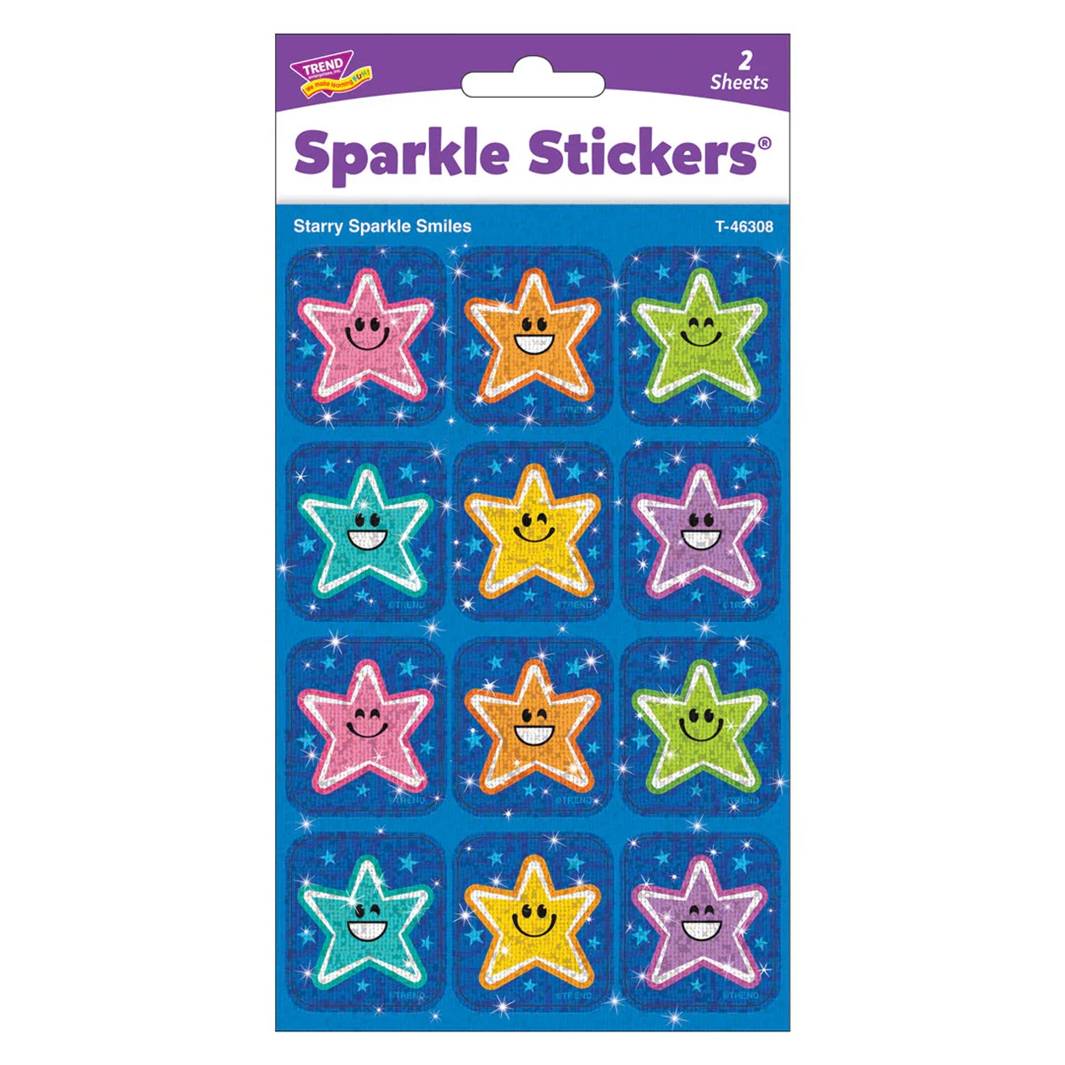 Starry Smiles Sparkle Stickers®, Pack of 24