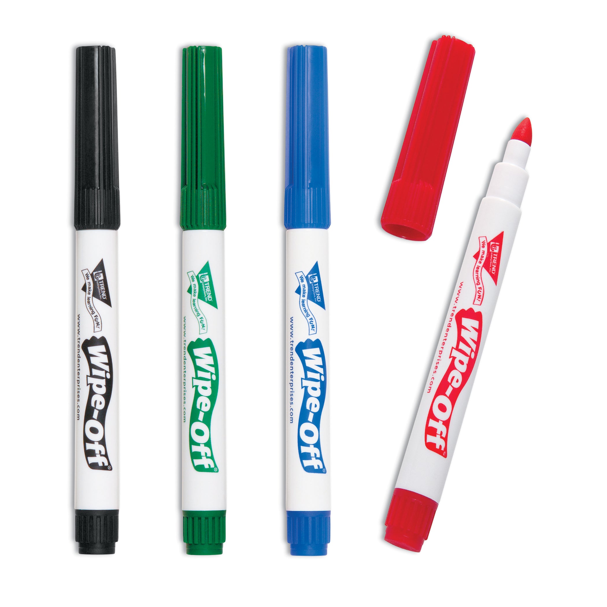 4-Pack Standard Colors Wipe-Off® Markers