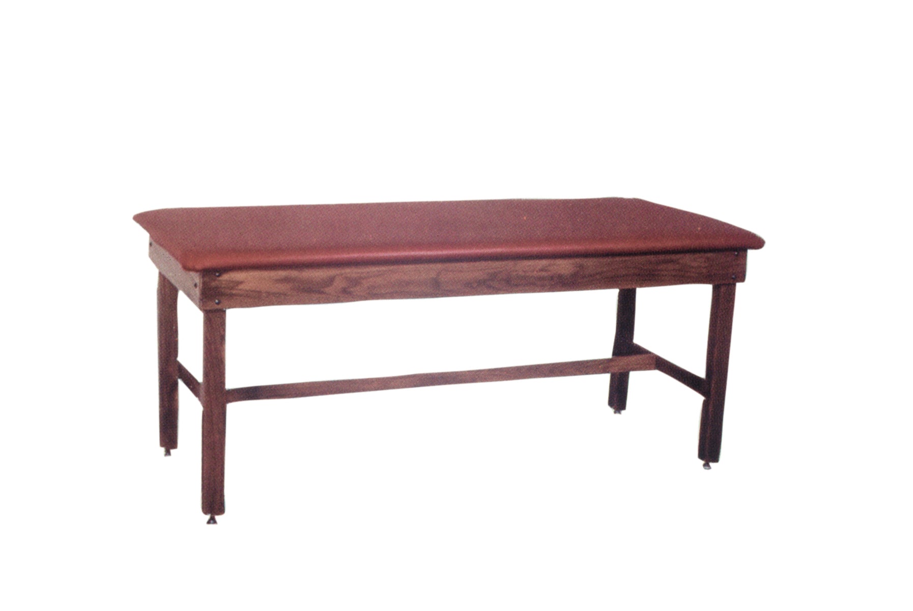 wooden treatment table - H-brace, upholstered, 78" L x 30" W x 30" H - Specify Color