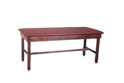 wooden treatment table - H-brace, upholstered, 78" L x 30" W x 30" H - Specify Color