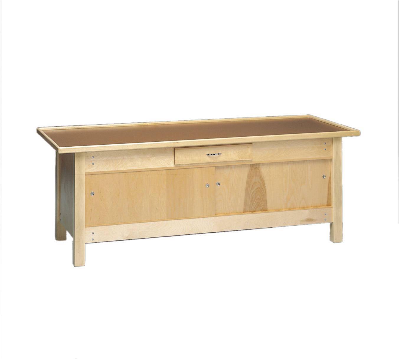 wooden treatment table - enclosures, raised rim top, 78" L x 30" W x 30" H - Specify Color