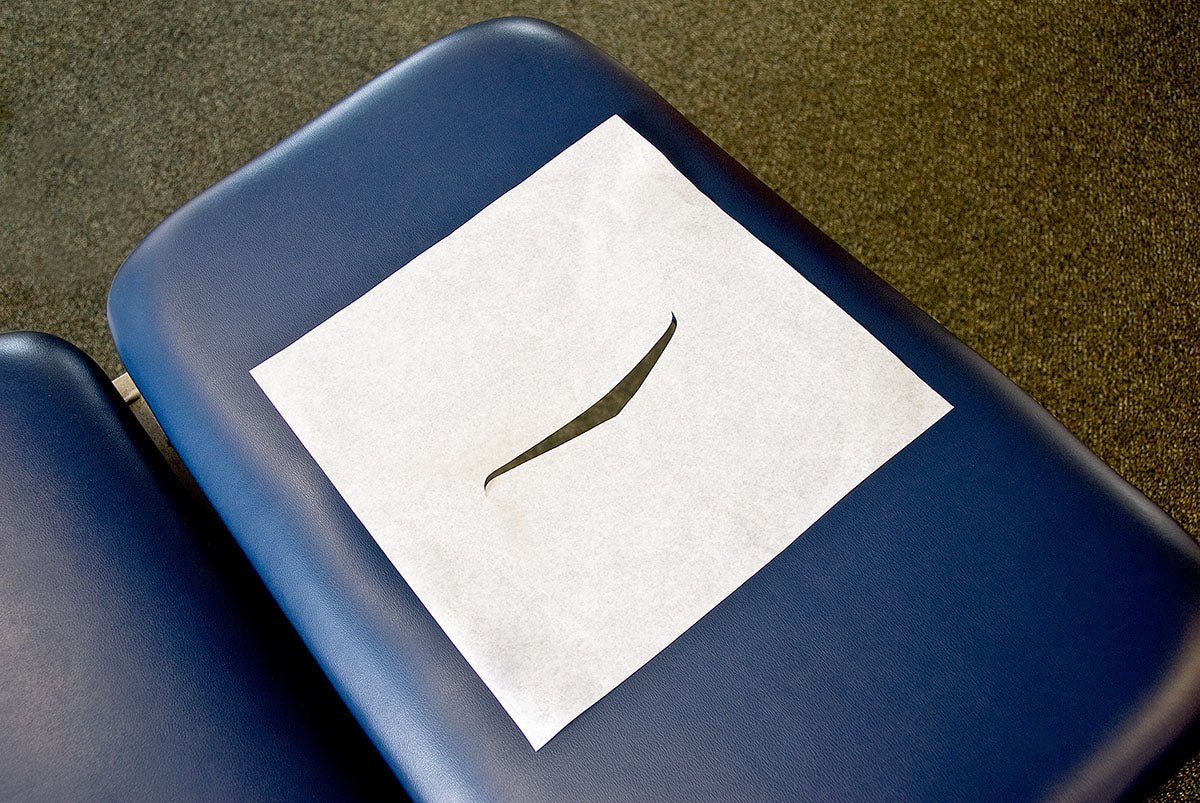 Premium Headrest Paper Sheets with Face Slot, 12" x 24", (1000/case)