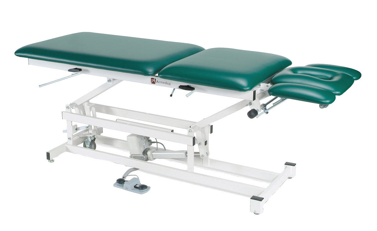 treatment table - electric hi-low, 76" L x 27" W x 18" - 37" H, 5-section - Specify Color