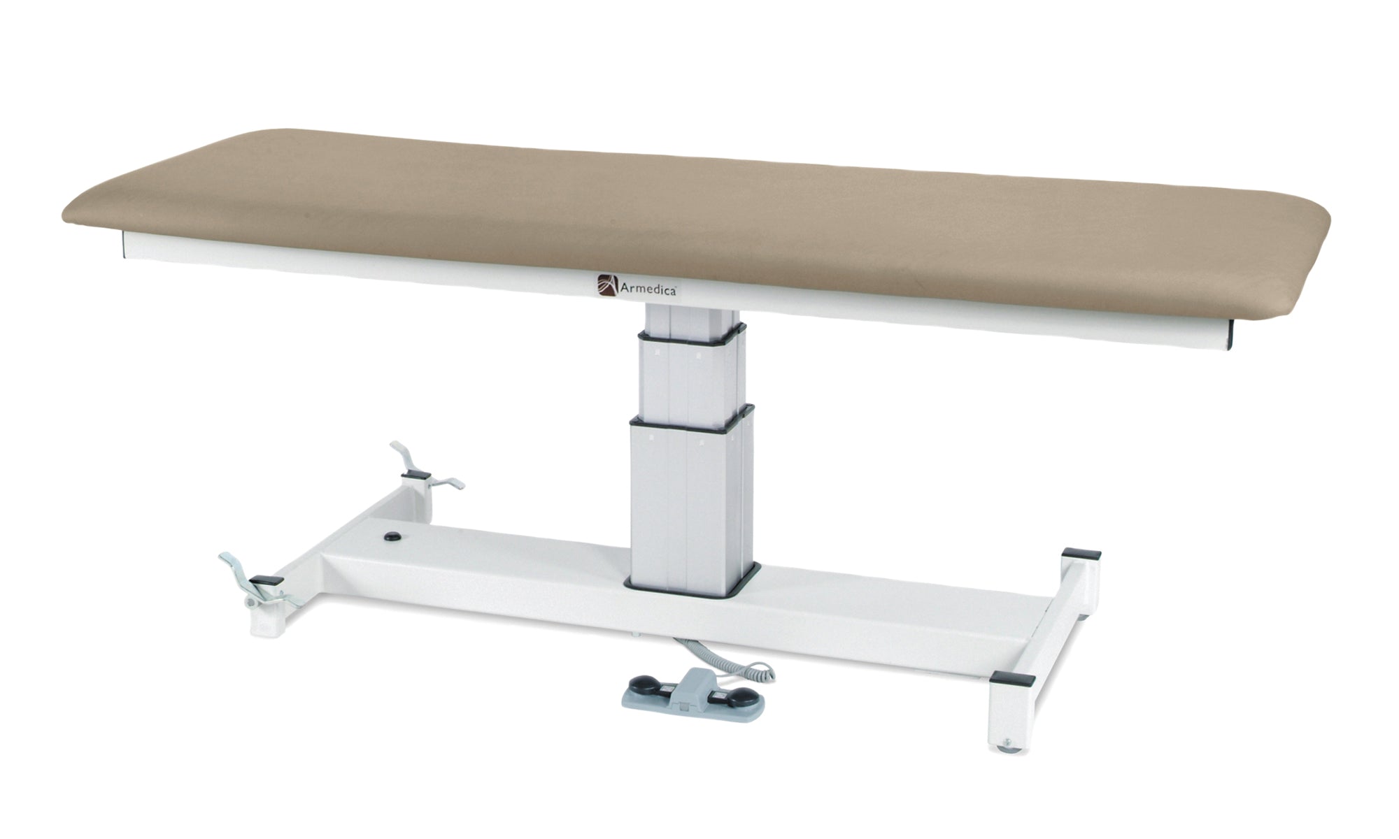 treatment table - electric pedestal hi-low, 76" L x 27" W x 24" - 36" H, 1-section - Specify Color