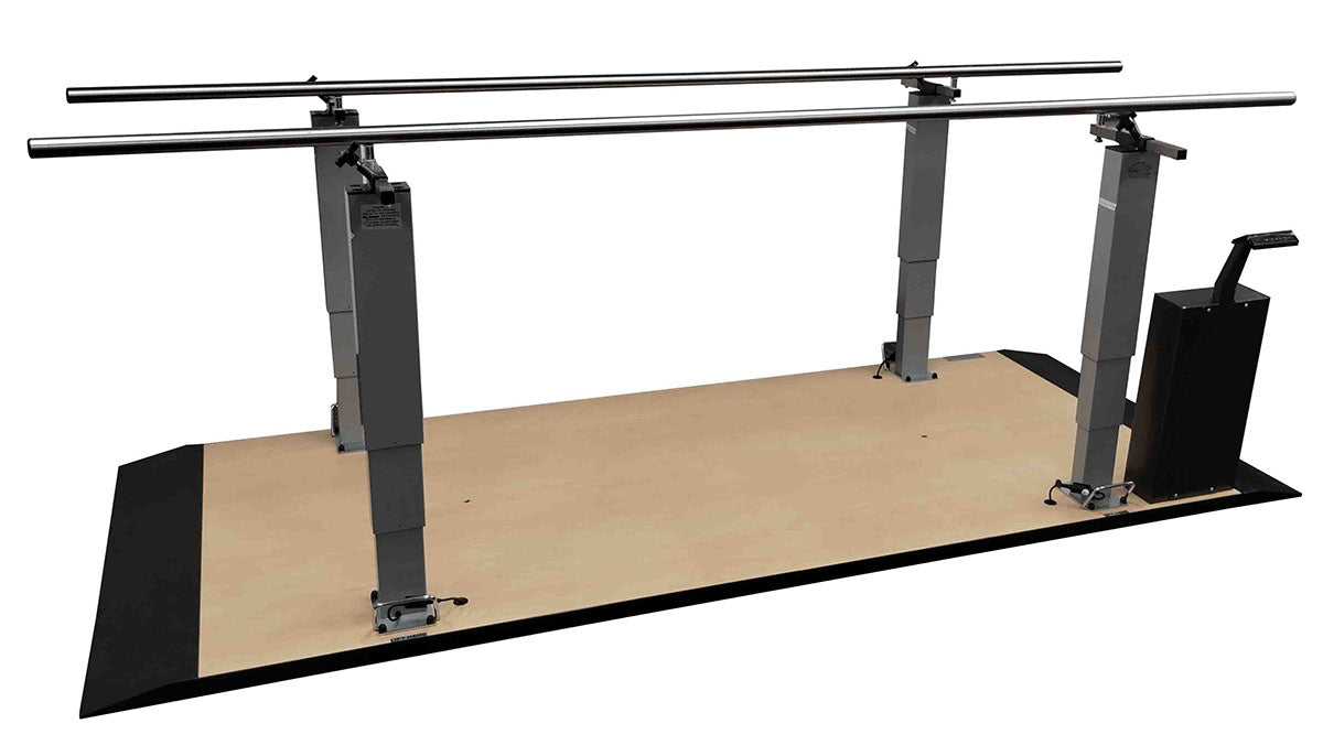 Armedica 10' Electric Height Split Platform Mount Parallel Bars, 2 Piece Platform
