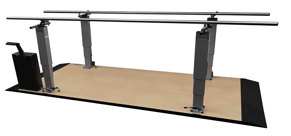 Armedica 15' Electric Height Split Platform Mount Parallel Bars, 3 Piece Platform