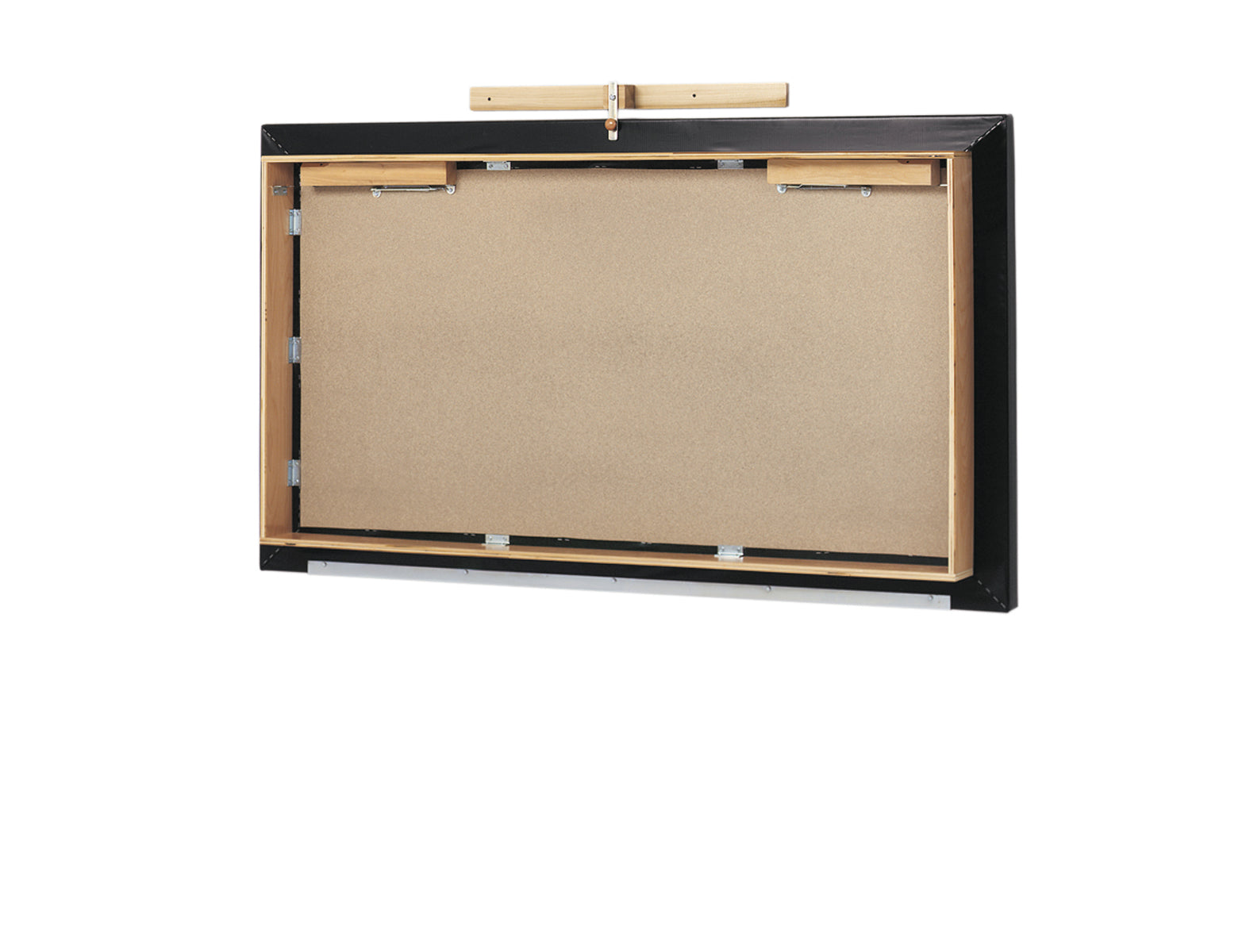 wooden platform table - wall mounted, folding, upholstered, 7' x 5' x 21" - Specify Color