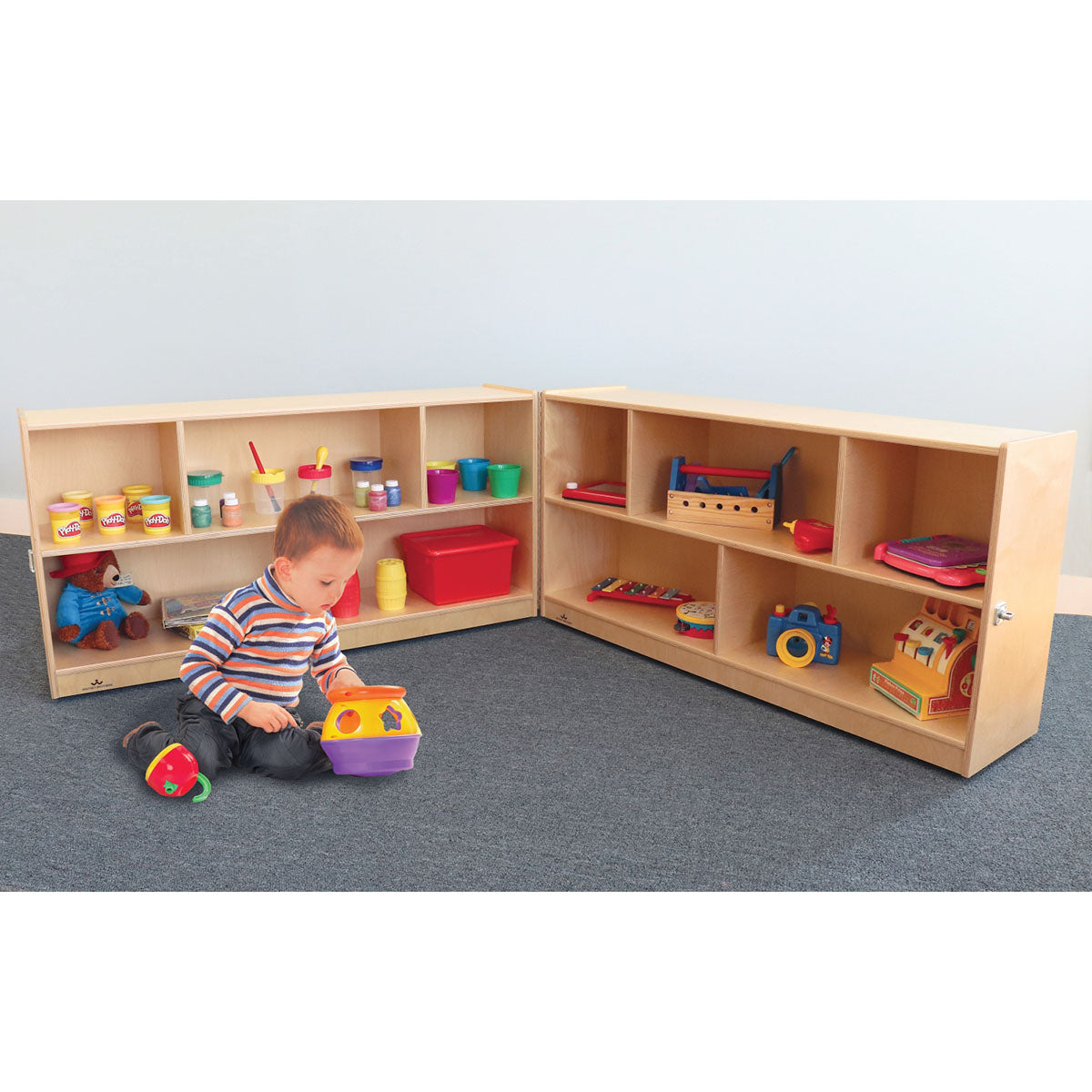 Fold And Roll Storage Cabinet, 24" Height