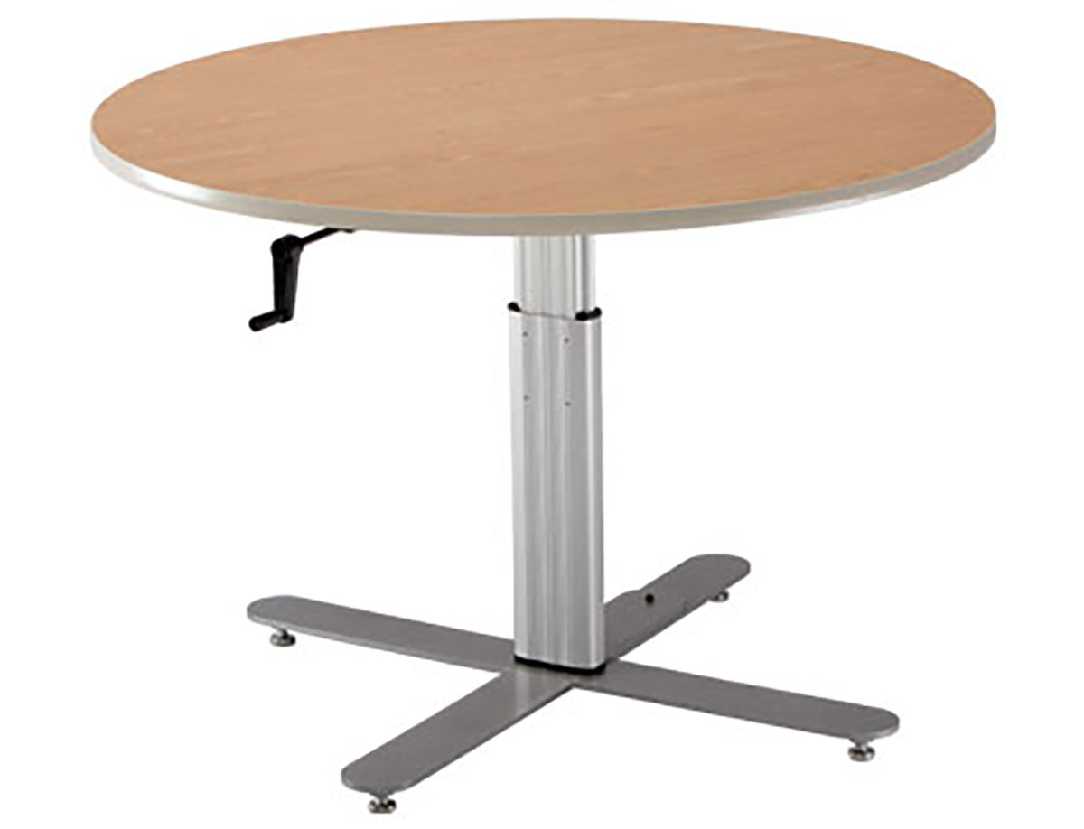Large Round Table, Adjustable, 42" - Specify Color