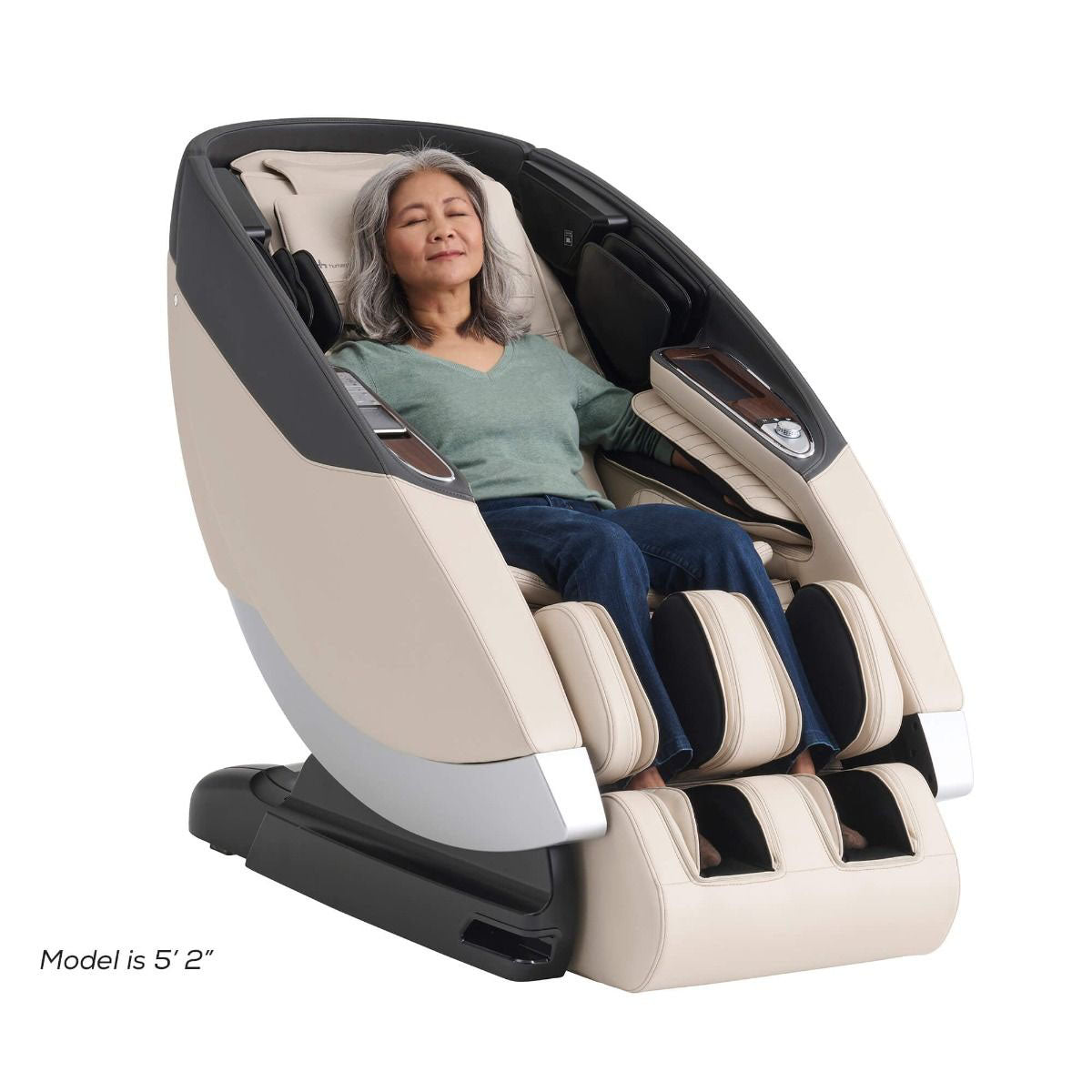 Super Novo 2.0 Massage Chair, Cream Sofhyde