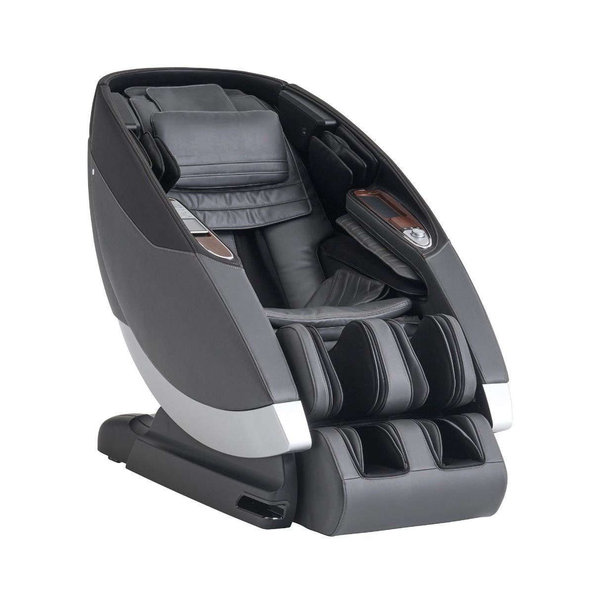 Super Novo 2.0 Massage Chair, Gray Sofhyde