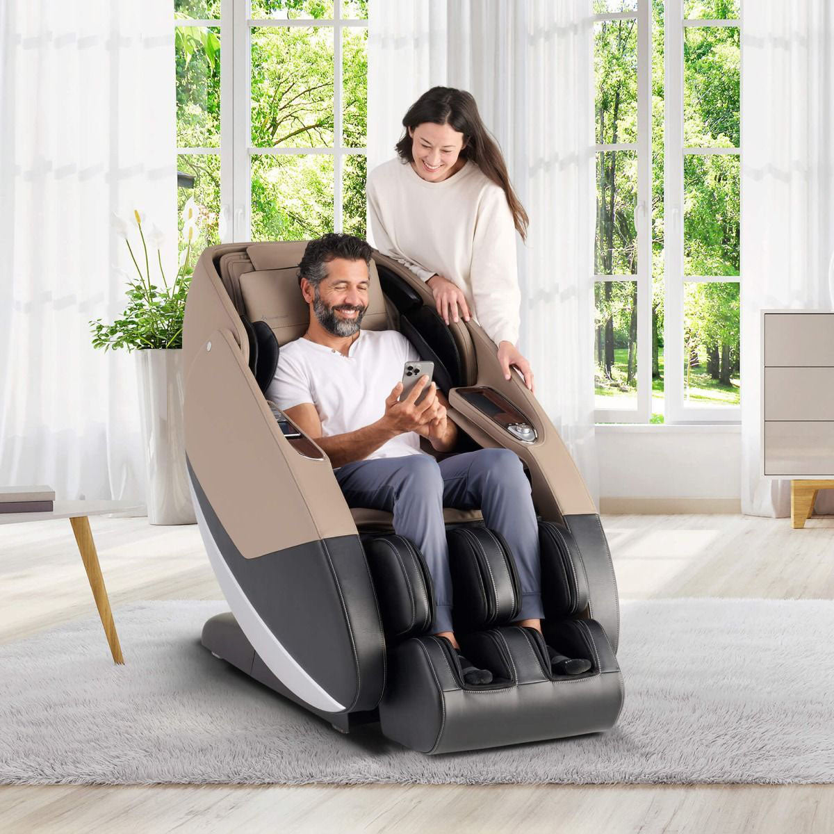 Novo Flex Massage Chair, Brown