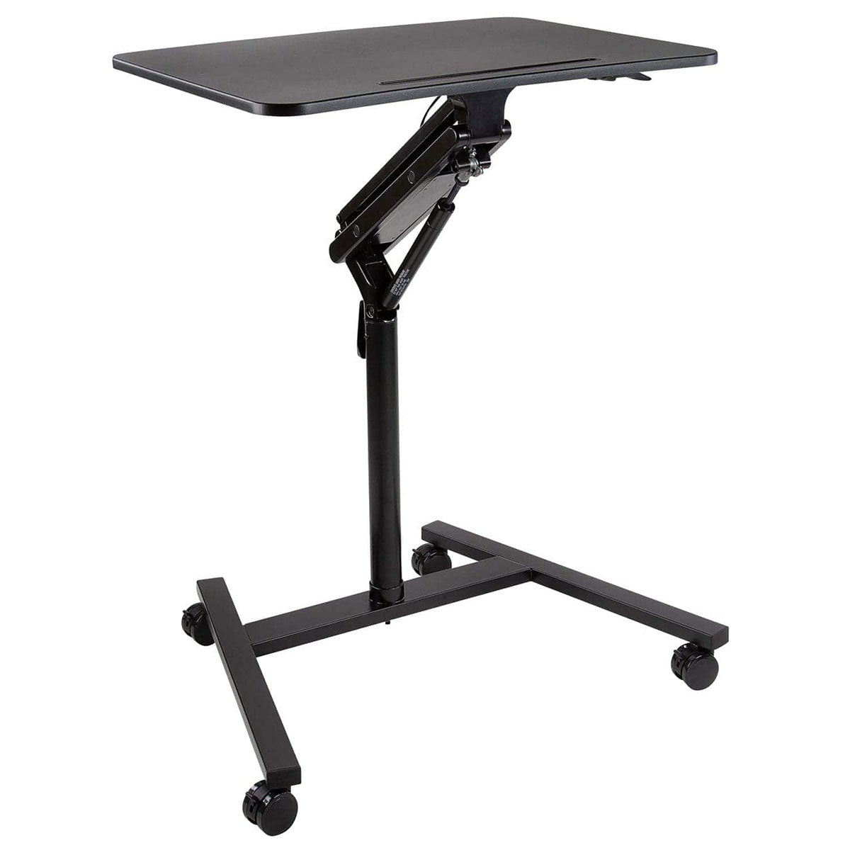 Mobile Standing Desk with Locking Wheels