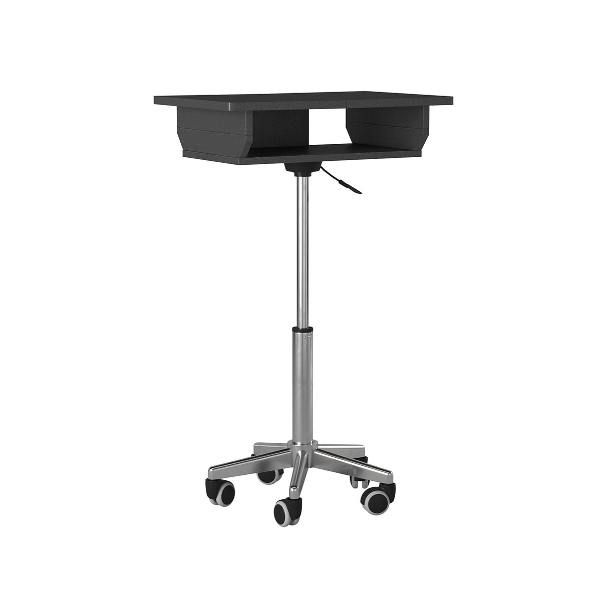 Techni Mobili Folding Table Laptop Cart, Graphite