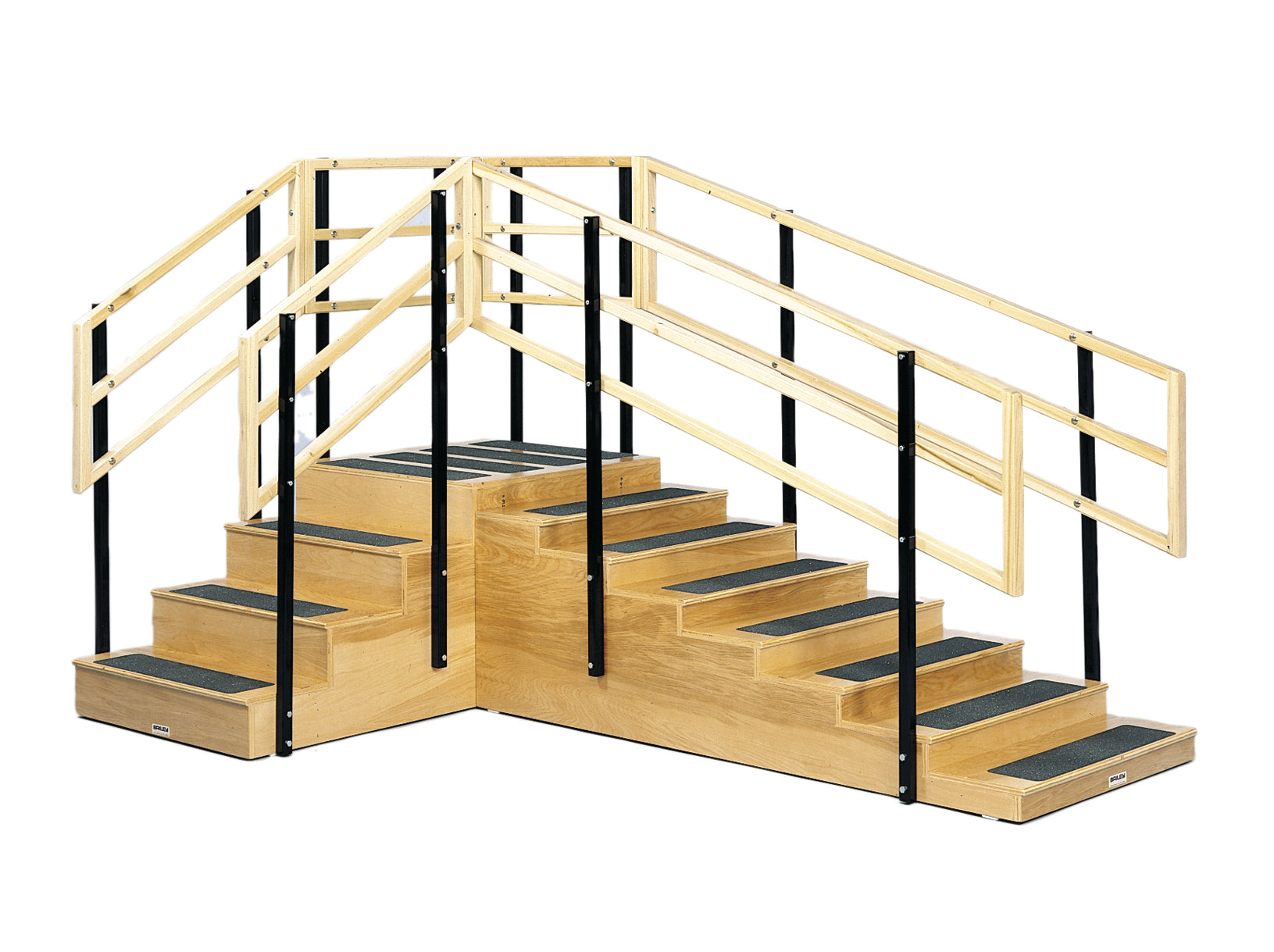 Training stairs, convertible, 4 and 8 steps with platform, 30" x 30" platform
