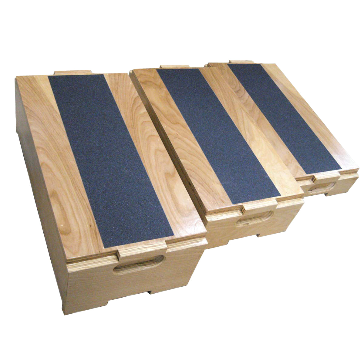 Stackable Stools - Set of 3 - 12" L x 24" W x 18" H - when stacked
