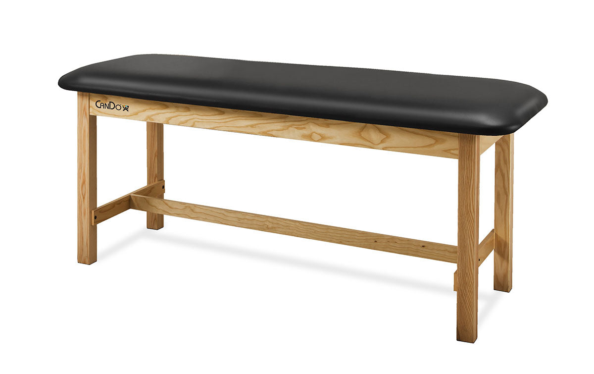 CanDo Treatment Table H-Brace w/Flat Top, 400 LB Capacity, 72"L x 27"W x 31"H - Specify Color