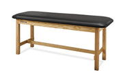 CanDo Treatment Table H-Brace w/Flat Top, 400 LB Capacity, 72"L x 30"W x 31"H - Specify Color