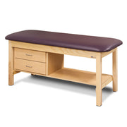 Clinton, Classic Treatment Table, 1-Section,  1 Shelf, 2 Drawers, 72" x 27" x 31" - Specify Color