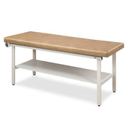 Clinton, Alpha-S Treatment Table, 1-Section, 1 Shelf, 72" x 27" x 31" - Specify Color