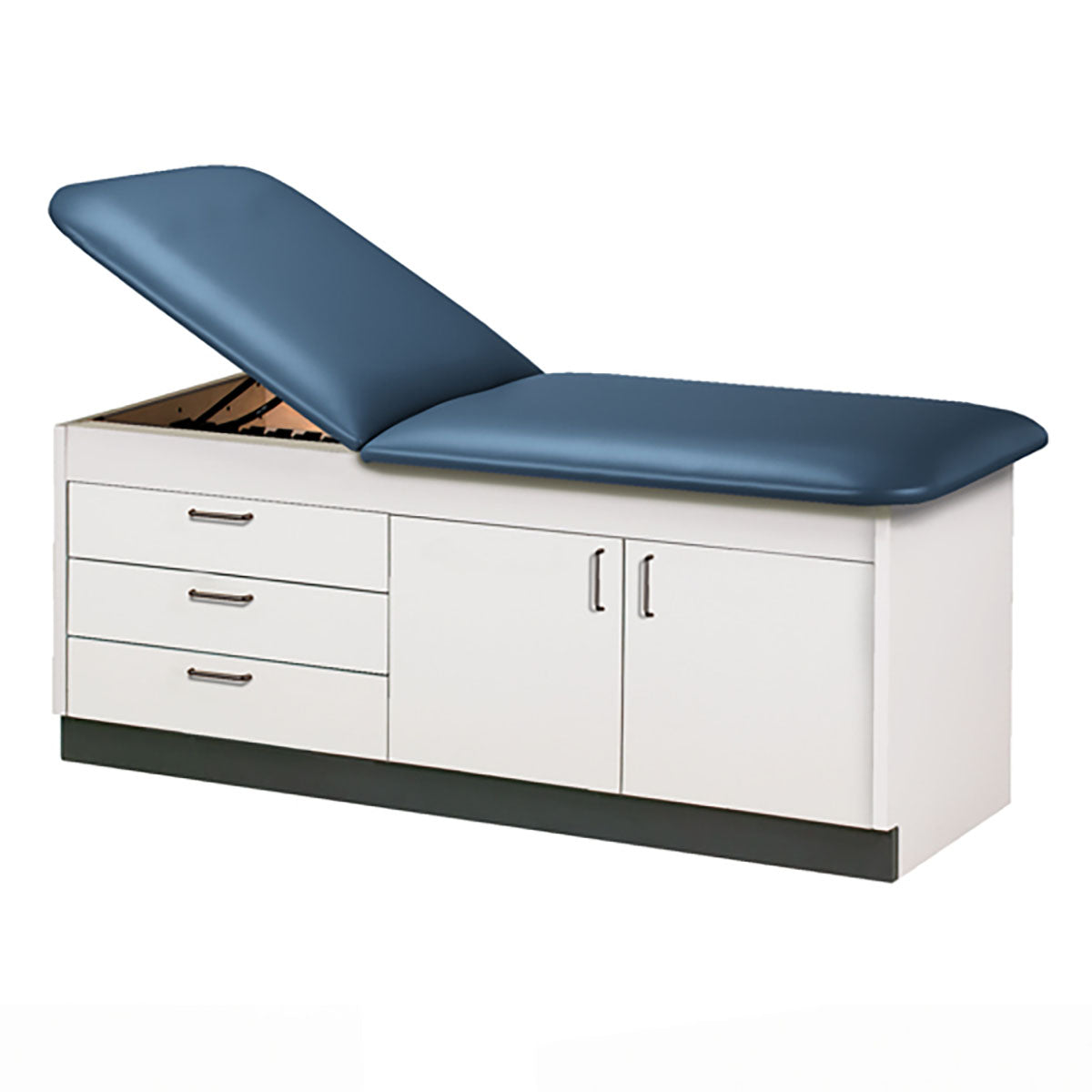 Clinton, Cabinet Style Treatment Table. 3 Drawers, 2 Doors, 30"W - Specify Color
