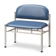 Clinton, Gray Frame Chair, No Arms, Extra Wide - Specify Color