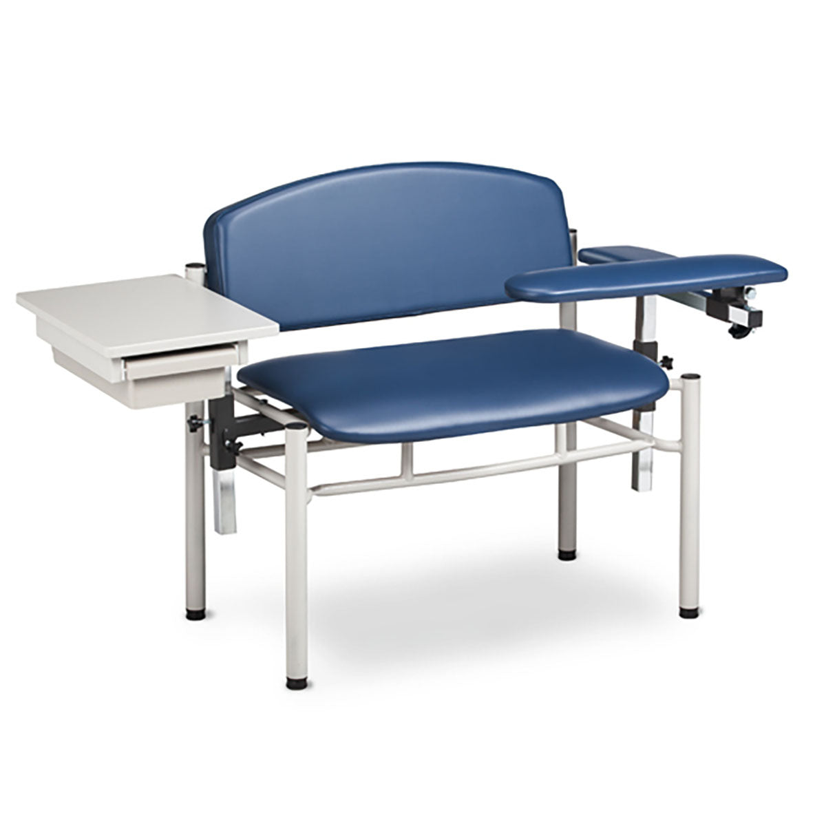 Clinton, SC Series Phlebotomy Chair, Extra-Wide, Padded Flip Arms, Drawer - Specify Color