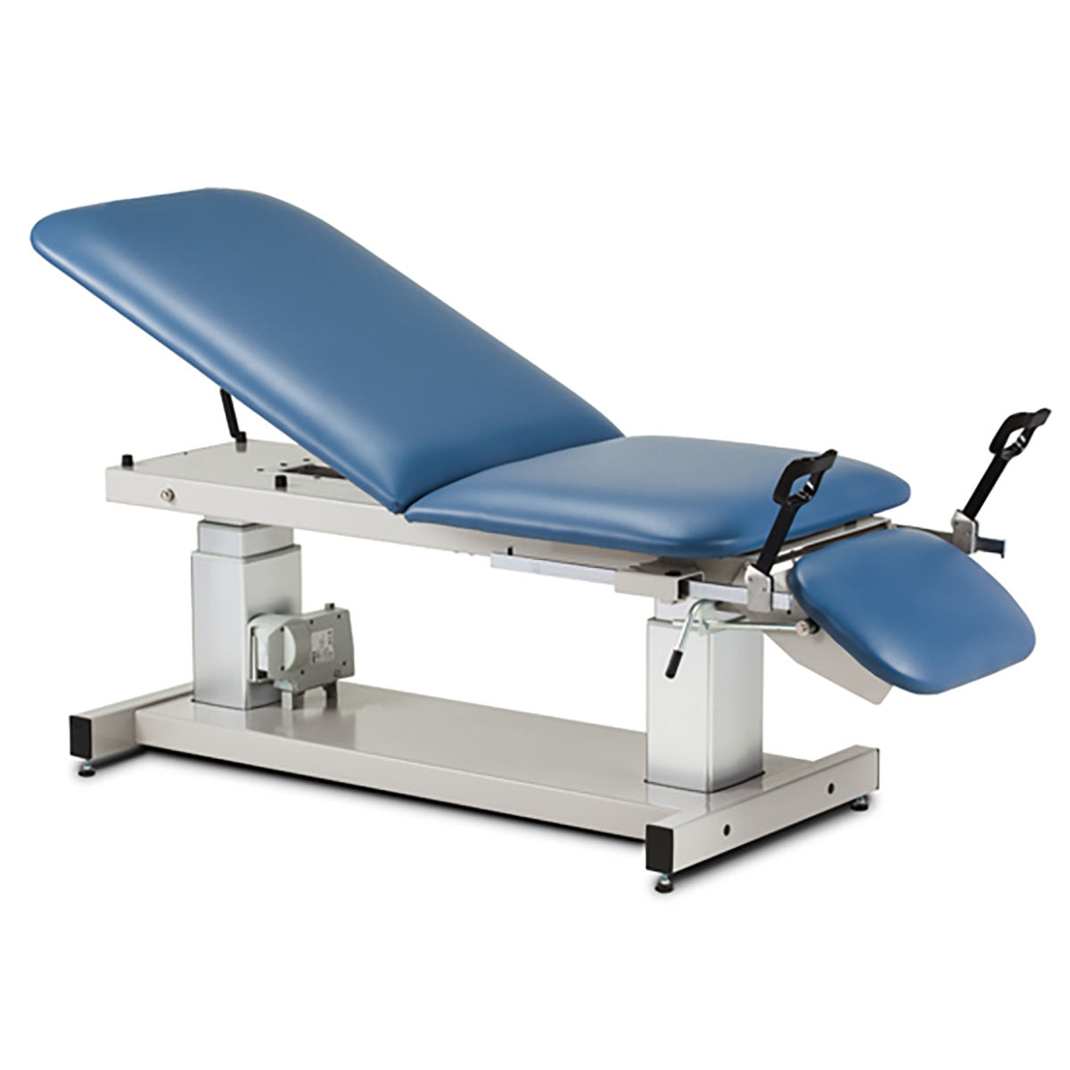 Multi-Use Ultrasound Table, 3-Section, Motorized Hi-Lo, Stirrups, 76" x 27", 220V