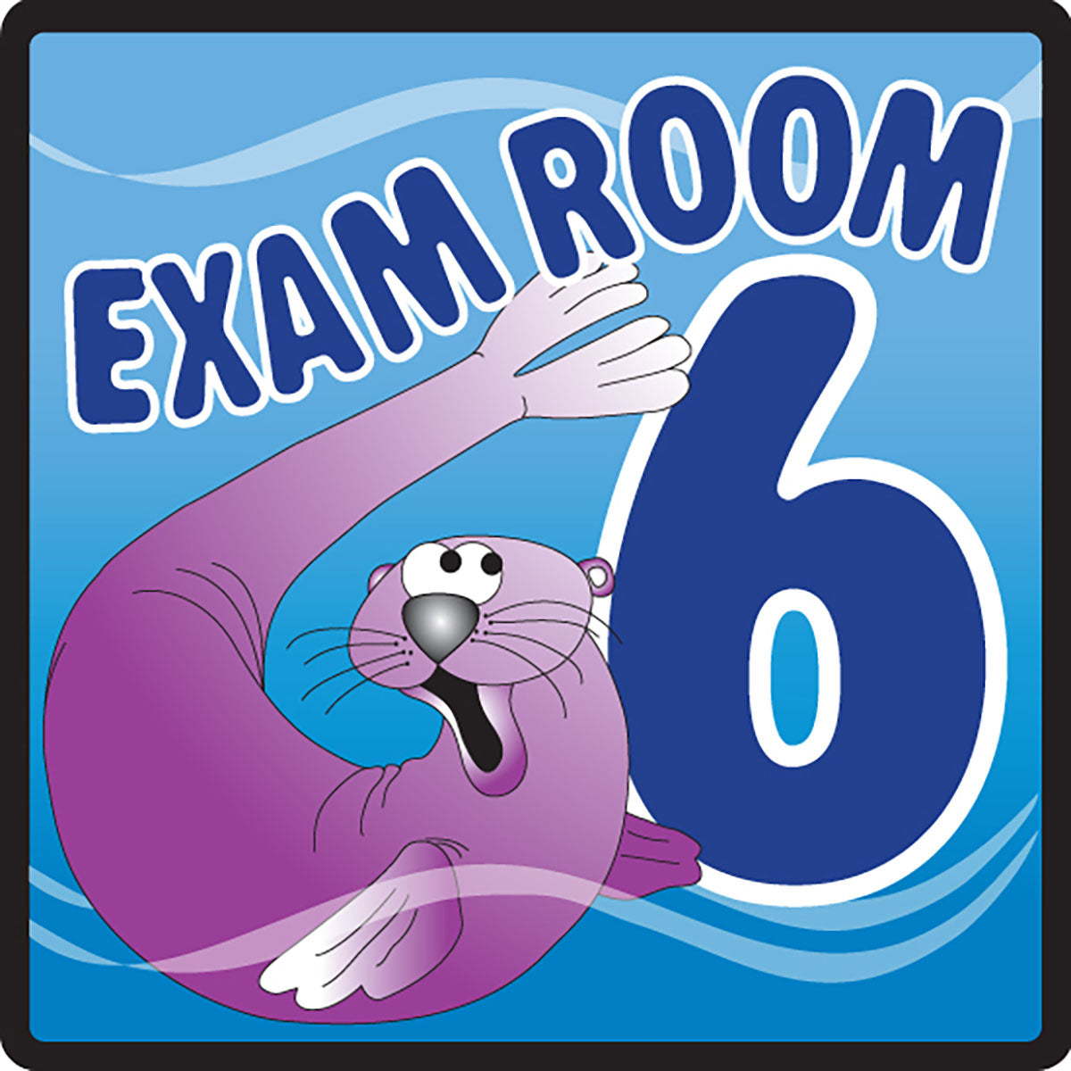 Clinton, Sign, Ocean Series, Exam Room 6 Sign