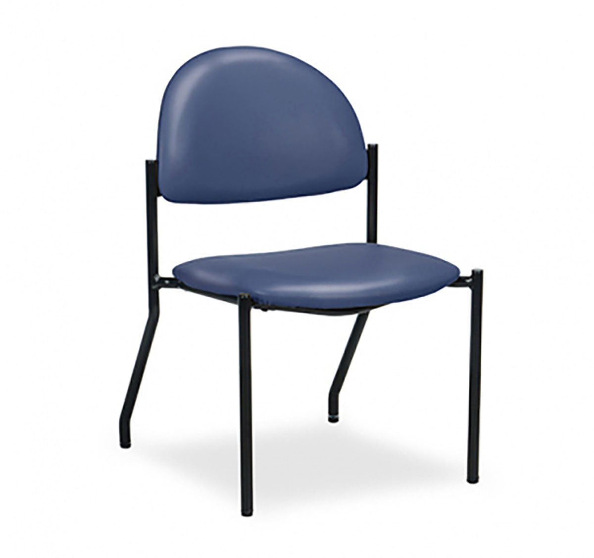 Clinton, F-Series Black Frame Chair with No Arms - Specify Color