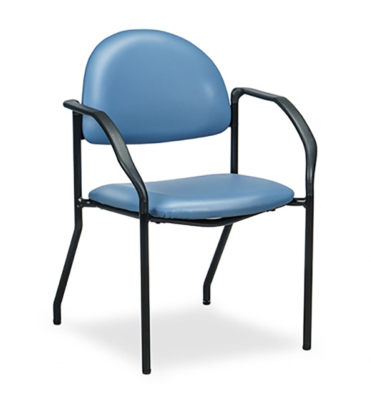 Clinton, F-Series Black Frame Chair with Arms - Specify Color