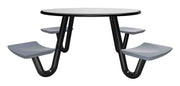 Anchor Table, 4 Blue/Grey Seats, Round, 42"