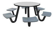 Anchor Table, 6 Blue/Grey Seats, Round, 48"