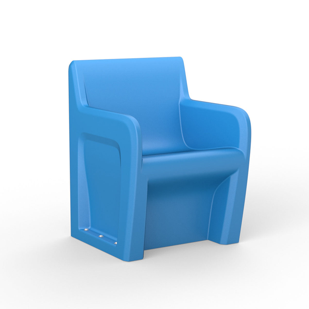 Sentinel Arm Chair-Floor Mount, Gangable with Ballast Door, Blue Grey