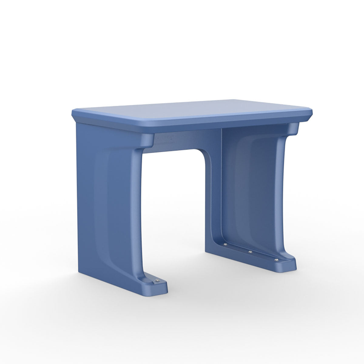 Endurance Desk, all plastic, standing/floor mount, Blue Grey