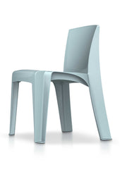 Razorback Stackable Chair, Blue Gray