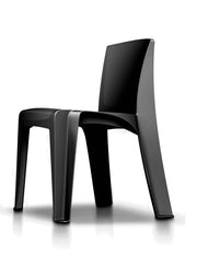 Razorback Stackable Chair, Black