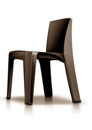 Razorback Stackable Chair, Brown