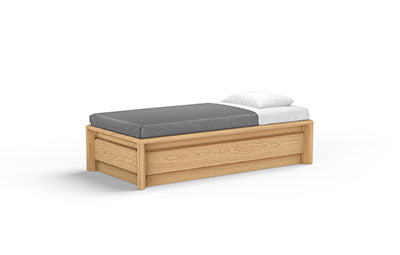 Sequoia Molded Platform Bed, Wood Grain, Natural Oak